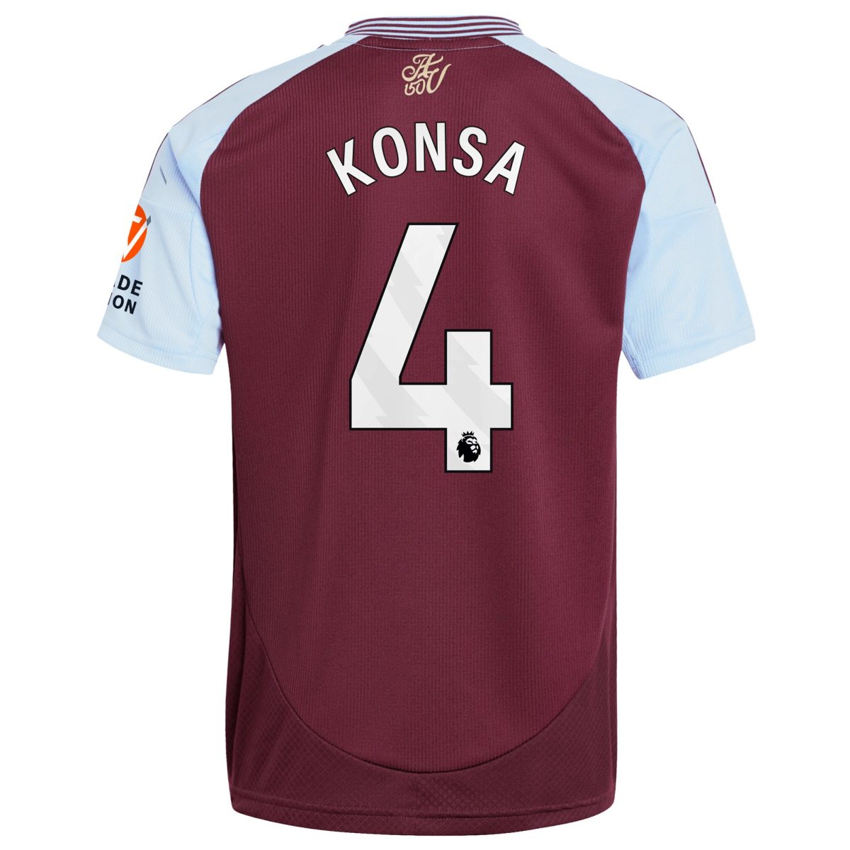 Explore the aston villa adidas home shirt 2024-25 with konsa 4 printing Collection of Aston Villa jerseys. Authentic, high-quality football shirts for every supporter, available worldwide.