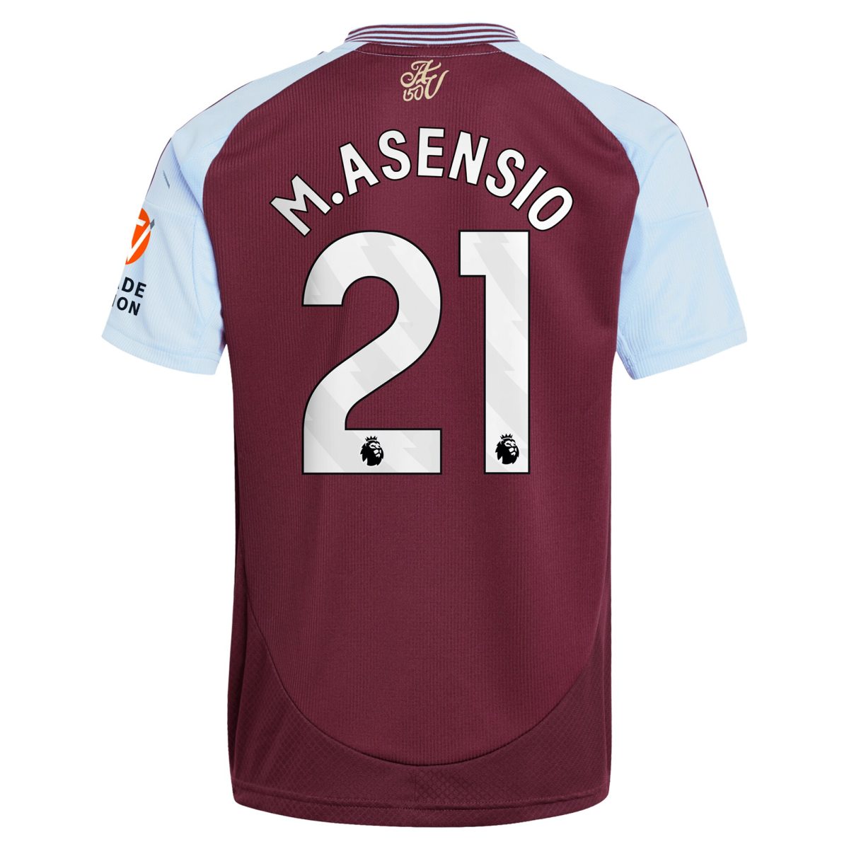 Explore the aston villa adidas home shirt 2024-25 with m.asensio 21 printing Collection of Aston Villa jerseys. Authentic, high-quality football shirts for every supporter, available worldwide.