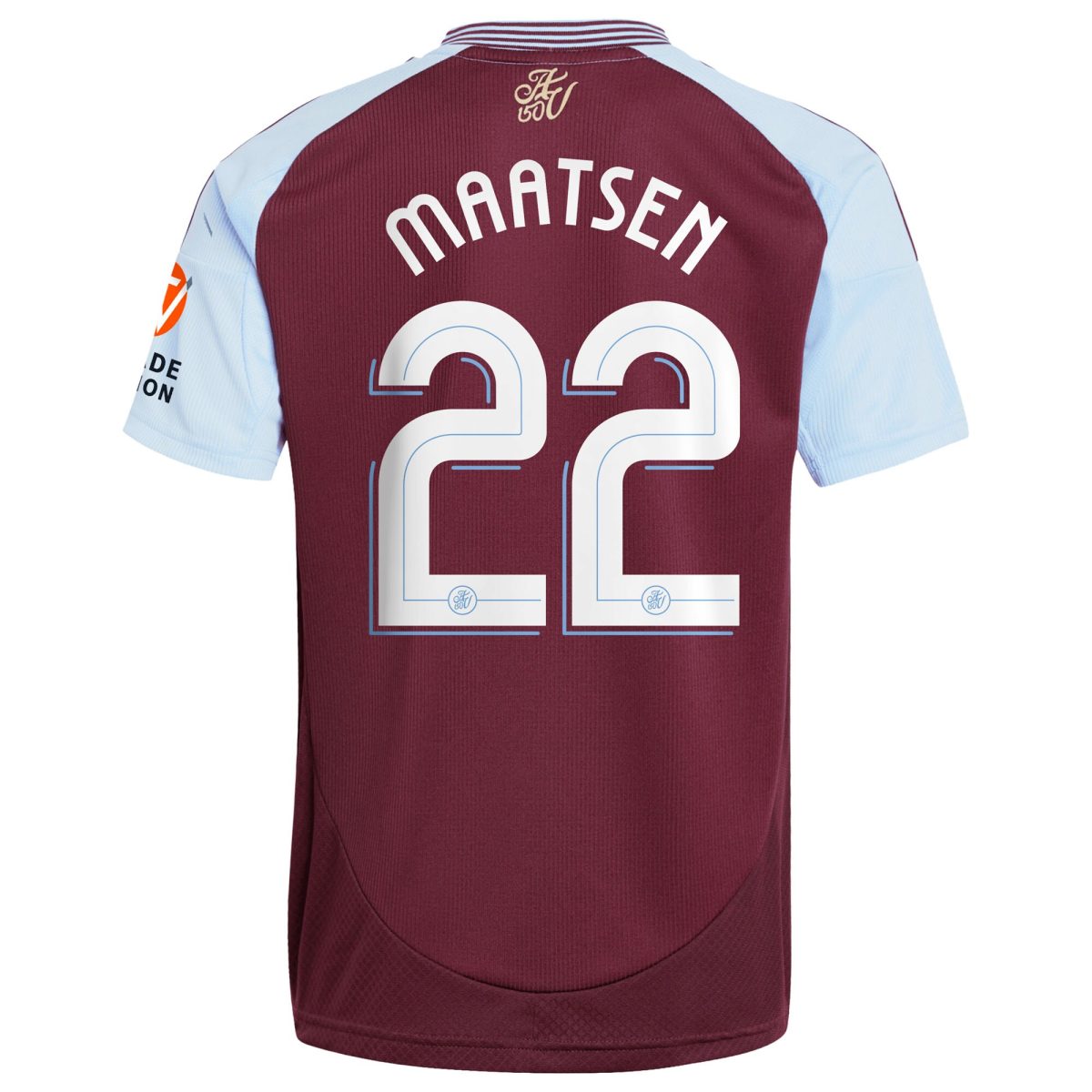 Explore the aston villa adidas home shirt 2024-25 with maatsen 22 cup printing Collection of Aston Villa jerseys. Authentic, high-quality football shirts for every supporter, available worldwide.