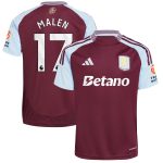 Explore the aston villa adidas home shirt 2024-25 with malen 17 printing Collection of Aston Villa jerseys. Authentic, high-quality football shirts for every supporter, available worldwide.