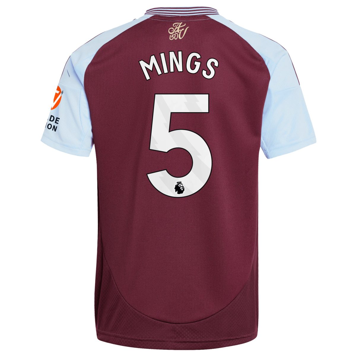 Explore the aston villa adidas home shirt 2024-25 with mings 5 printing Collection of Aston Villa jerseys. Authentic, high-quality football shirts for every supporter, available worldwide.