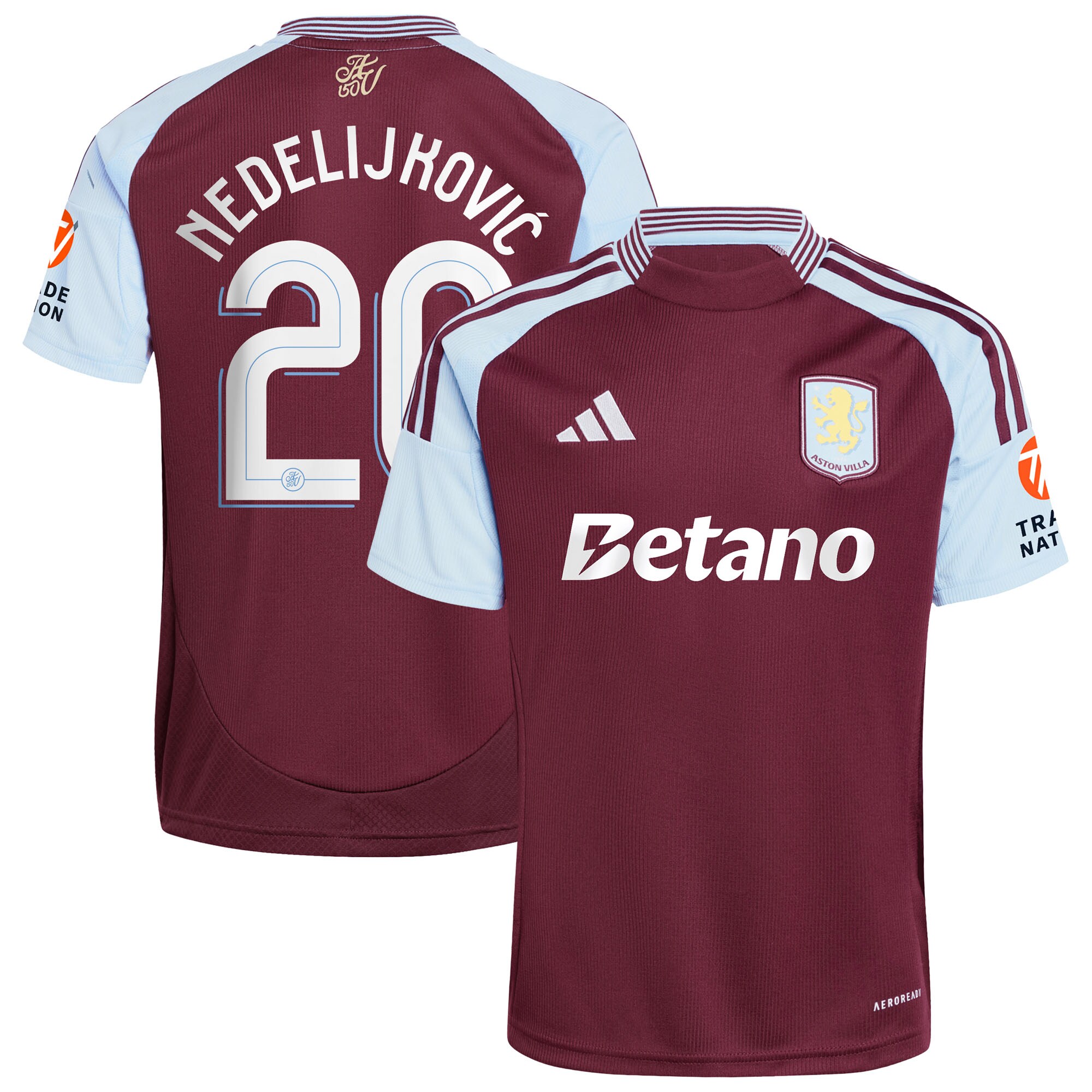 Explore the aston villa adidas home shirt 2024-25 with nedeljković 20 cup printing Collection of Aston Villa jerseys. Authentic, high-quality football shirts for every supporter, available worldwide.