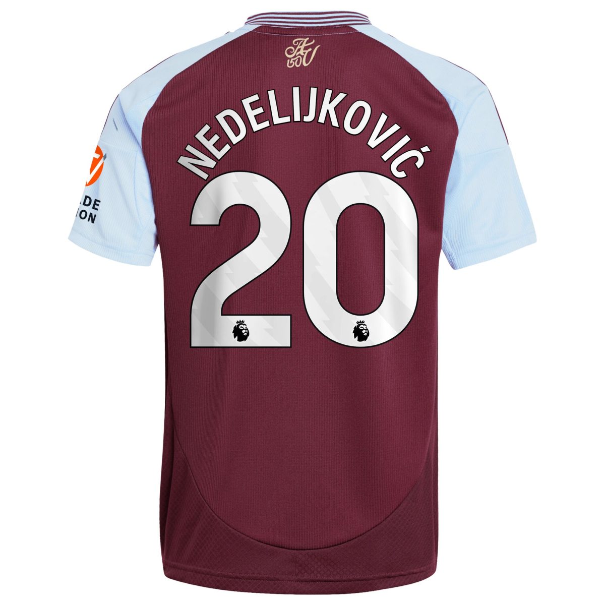 Explore the aston villa adidas home shirt 2024-25 with nedeljković 20 printing Collection of Aston Villa jerseys. Authentic, high-quality football shirts for every supporter, available worldwide.