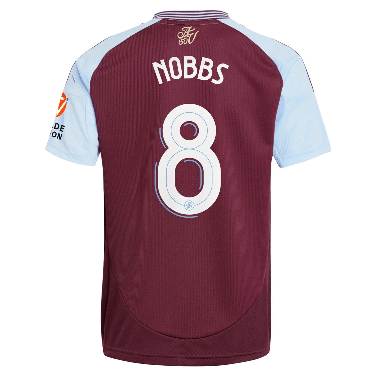 Explore the aston villa adidas home shirt 2024-25 with nobbs 8 cup printing Collection of Aston Villa jerseys. Authentic, high-quality football shirts for every supporter, available worldwide.