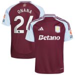 Explore the aston villa adidas home shirt 2024-25 with onana 24 printing Collection of Aston Villa jerseys. Authentic, high-quality football shirts for every supporter, available worldwide.