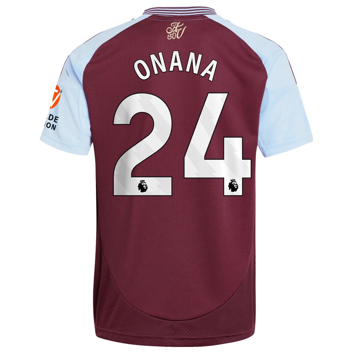 Explore the aston villa adidas home shirt 2024-25 with onana 24 printing Collection of Aston Villa jerseys. Authentic, high-quality football shirts for every supporter, available worldwide.