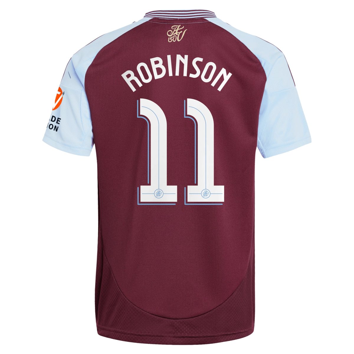 Explore the aston villa adidas home shirt 2024-25 with robinson 11 cup printing Collection of Aston Villa jerseys. Authentic, high-quality football shirts for every supporter, available worldwide.