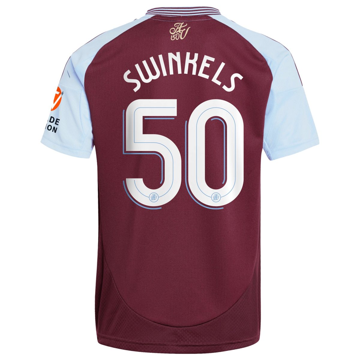 Explore the aston villa adidas home shirt 2024-25 with swinkels 50 cup printing Collection of Aston Villa jerseys. Authentic, high-quality football shirts for every supporter, available worldwide.