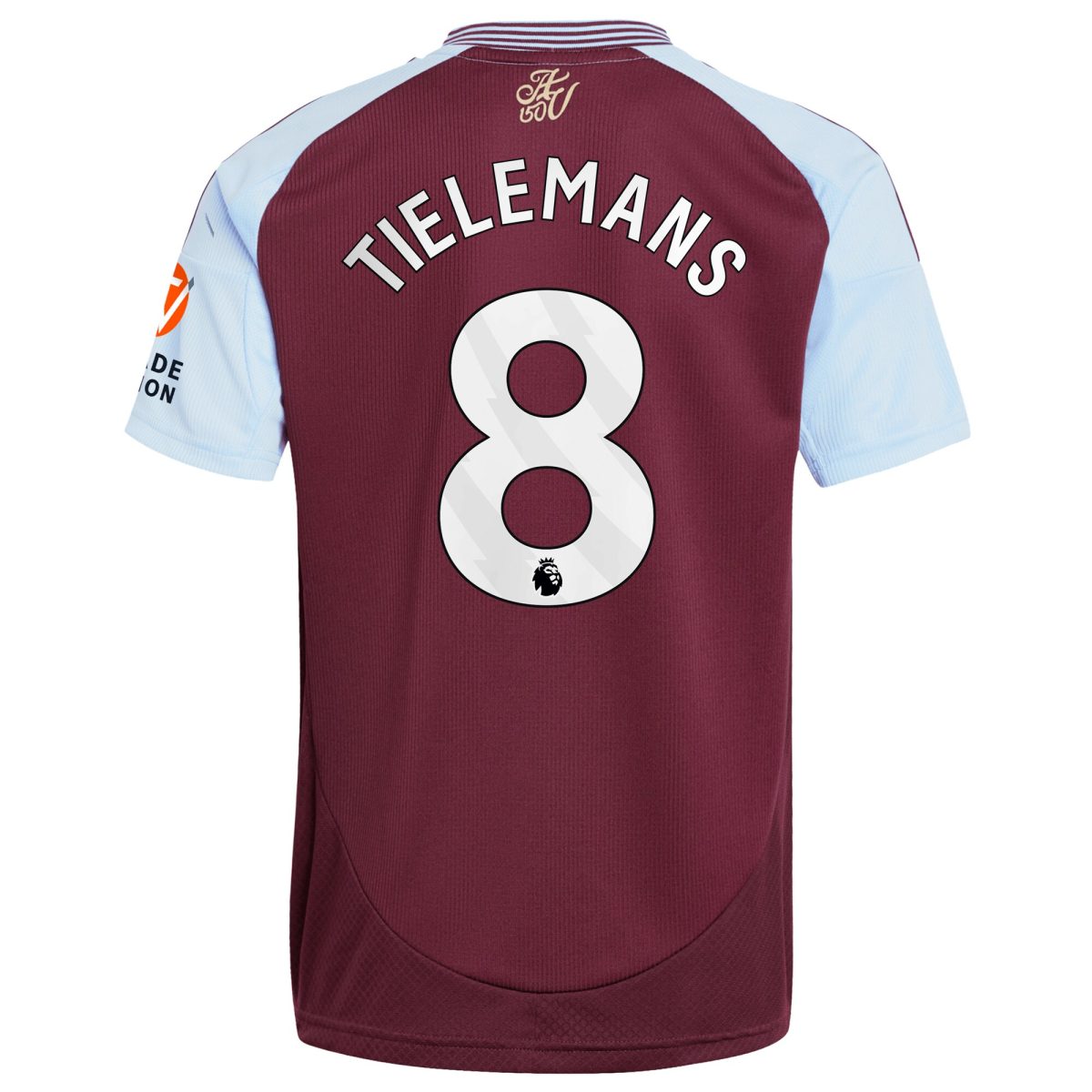 Explore the aston villa adidas home shirt 2024-25 with tielemans 8 printing Collection of Aston Villa jerseys. Authentic, high-quality football shirts for every supporter, available worldwide.