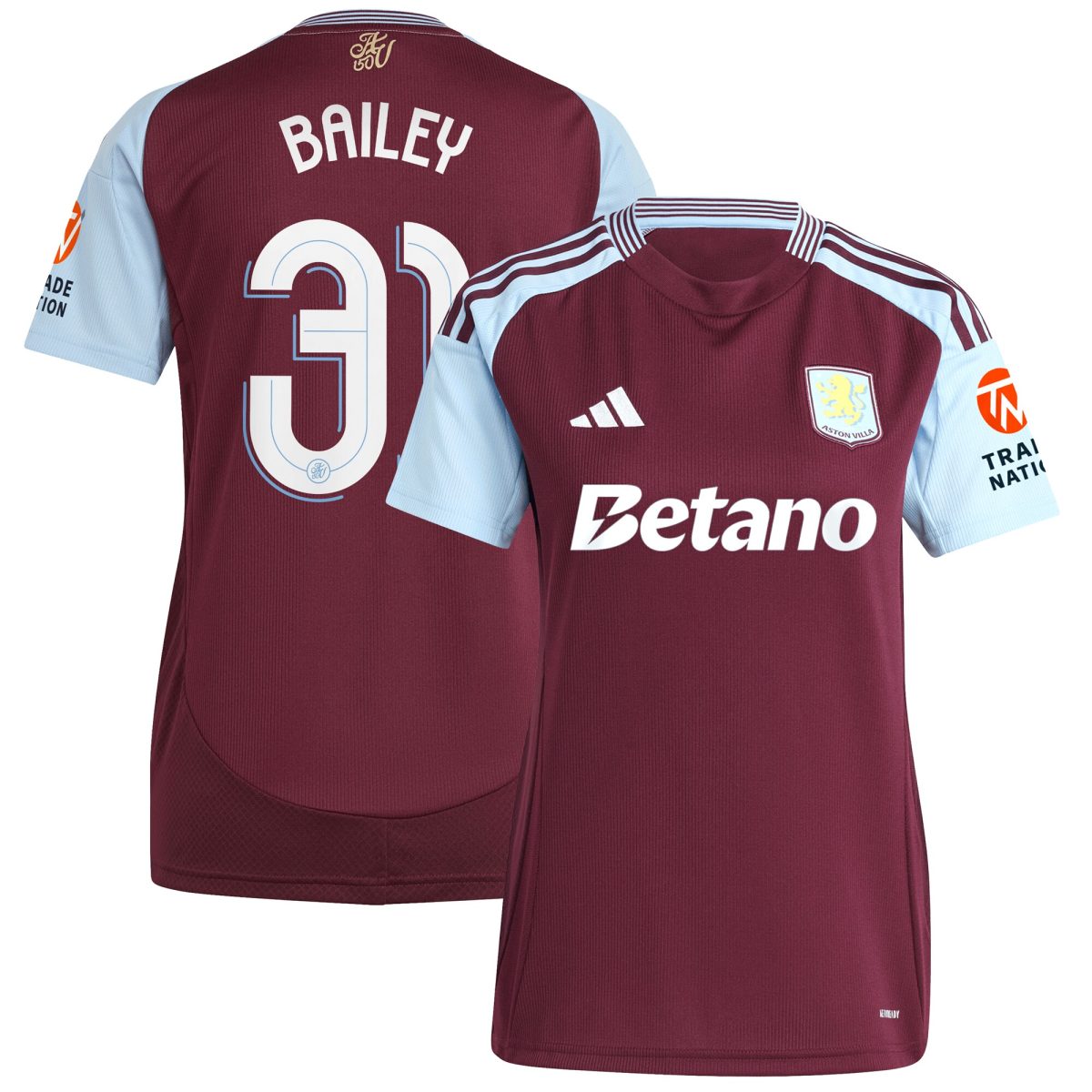 Explore the aston villa adidas home shirt 2024-25 – womens with bailey 31 cup printing Collection of Aston Villa jerseys. Authentic, high-quality football shirts for every supporter, available worldwide.