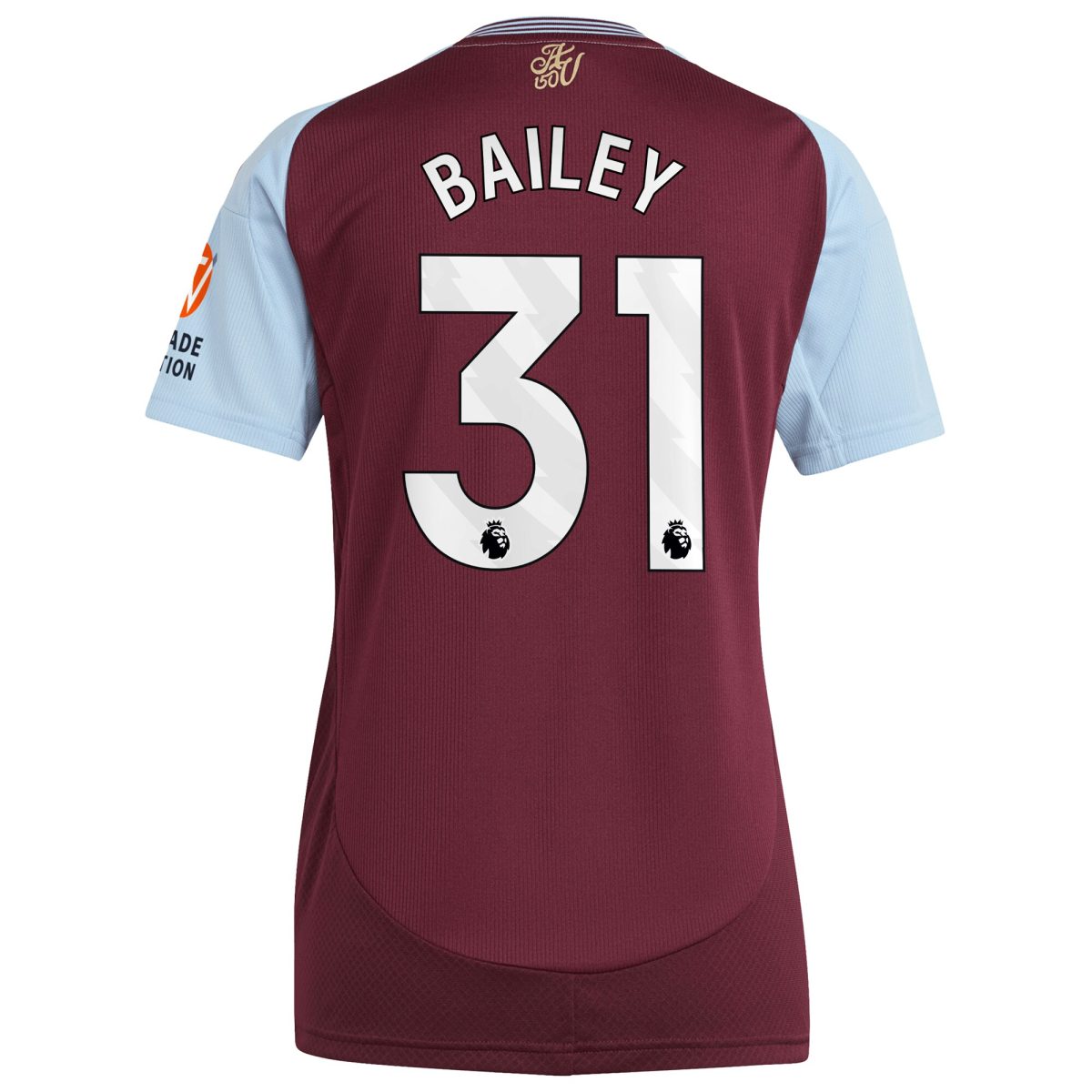 Explore the aston villa adidas home shirt 2024-25 – womens with bailey 31 printing Collection of Aston Villa jerseys. Authentic, high-quality football shirts for every supporter, available worldwide.