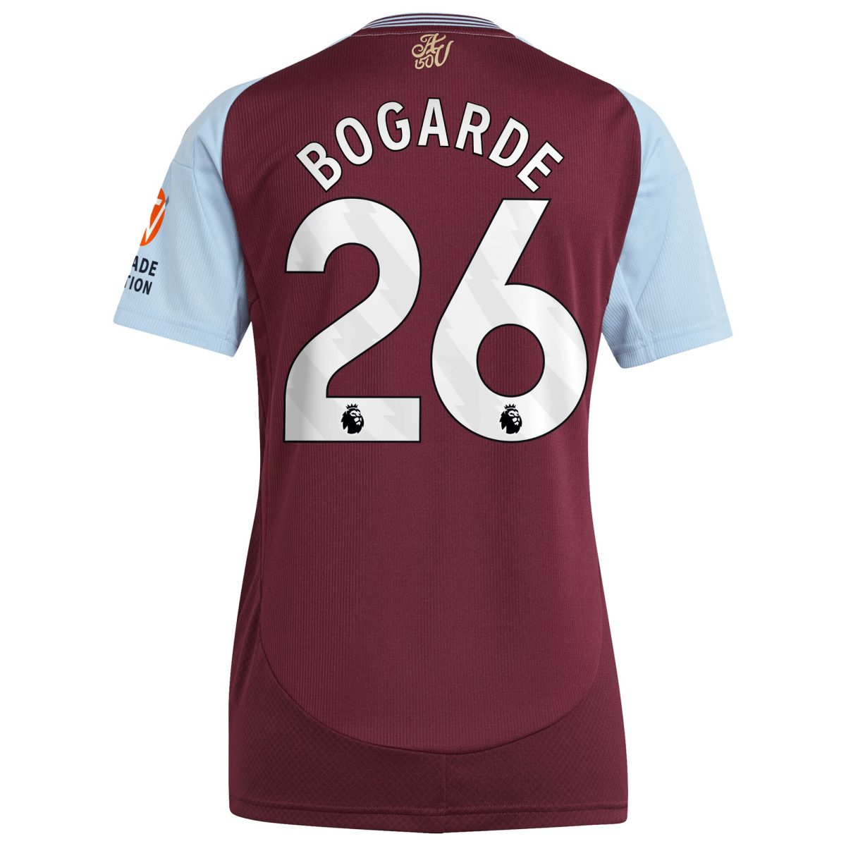 Explore the aston villa adidas home shirt 2024-25 – womens with bogarde 26 printing Collection of Aston Villa jerseys. Authentic, high-quality football shirts for every supporter, available worldwide.