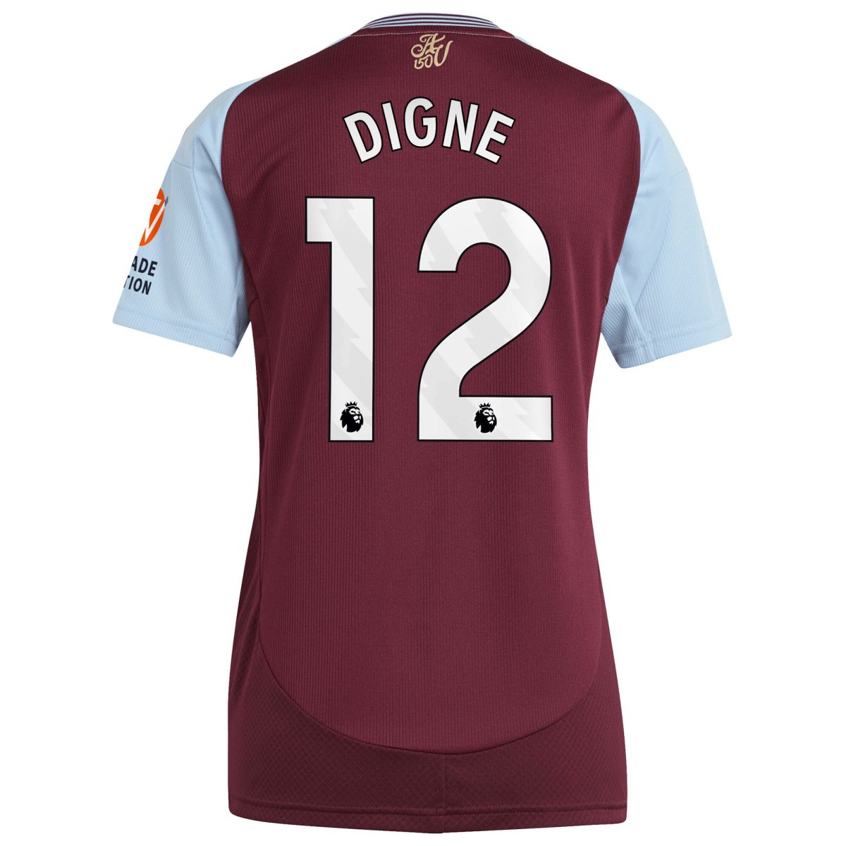 Explore the aston villa adidas home shirt 2024-25 – womens with digne 12 printing Collection of Aston Villa jerseys. Authentic, high-quality football shirts for every supporter, available worldwide.
