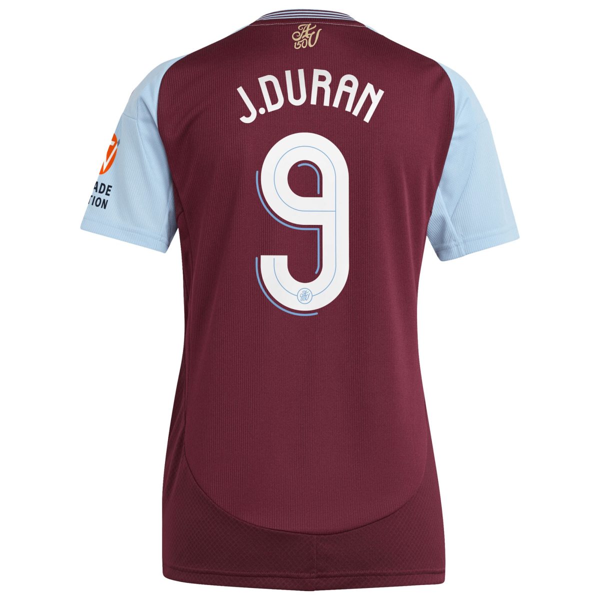 Explore the aston villa adidas home shirt 2024-25 – womens with j.duran 9 cup printing Collection of Aston Villa jerseys. Authentic, high-quality football shirts for every supporter, available worldwide.