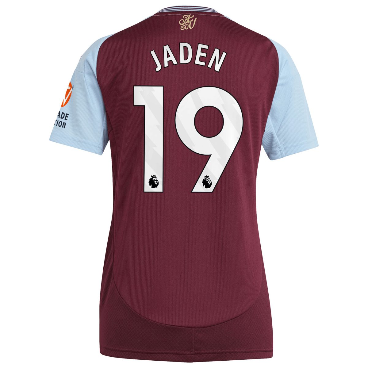 Explore the aston villa adidas home shirt 2024-25 – womens with jaden 19 printing Collection of Aston Villa jerseys. Authentic, high-quality football shirts for every supporter, available worldwide.