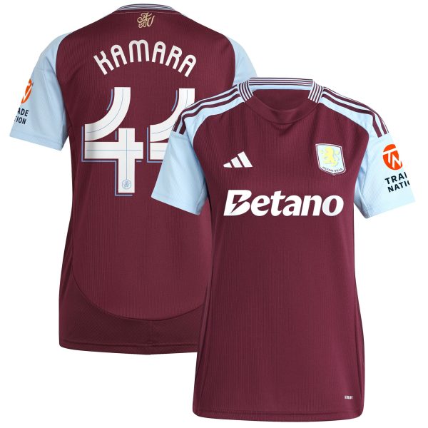 Explore the aston villa adidas home shirt 2024-25 – womens with kamara 44 cup printing Collection of Aston Villa jerseys. Authentic, high-quality football shirts for every supporter, available worldwide.