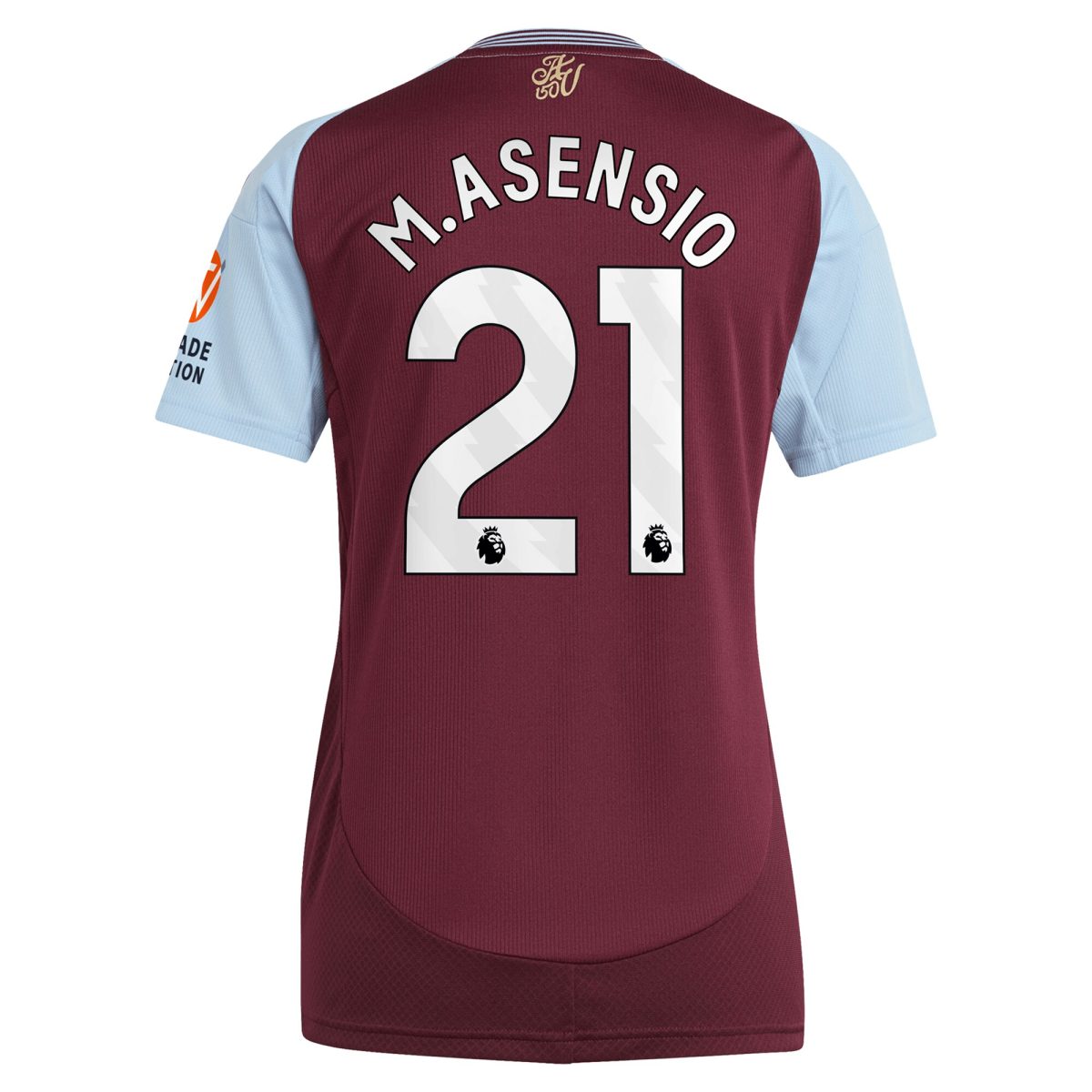 Explore the aston villa adidas home shirt 2024-25 – womens with m.asensio 21 printing Collection of Aston Villa jerseys. Authentic, high-quality football shirts for every supporter, available worldwide.