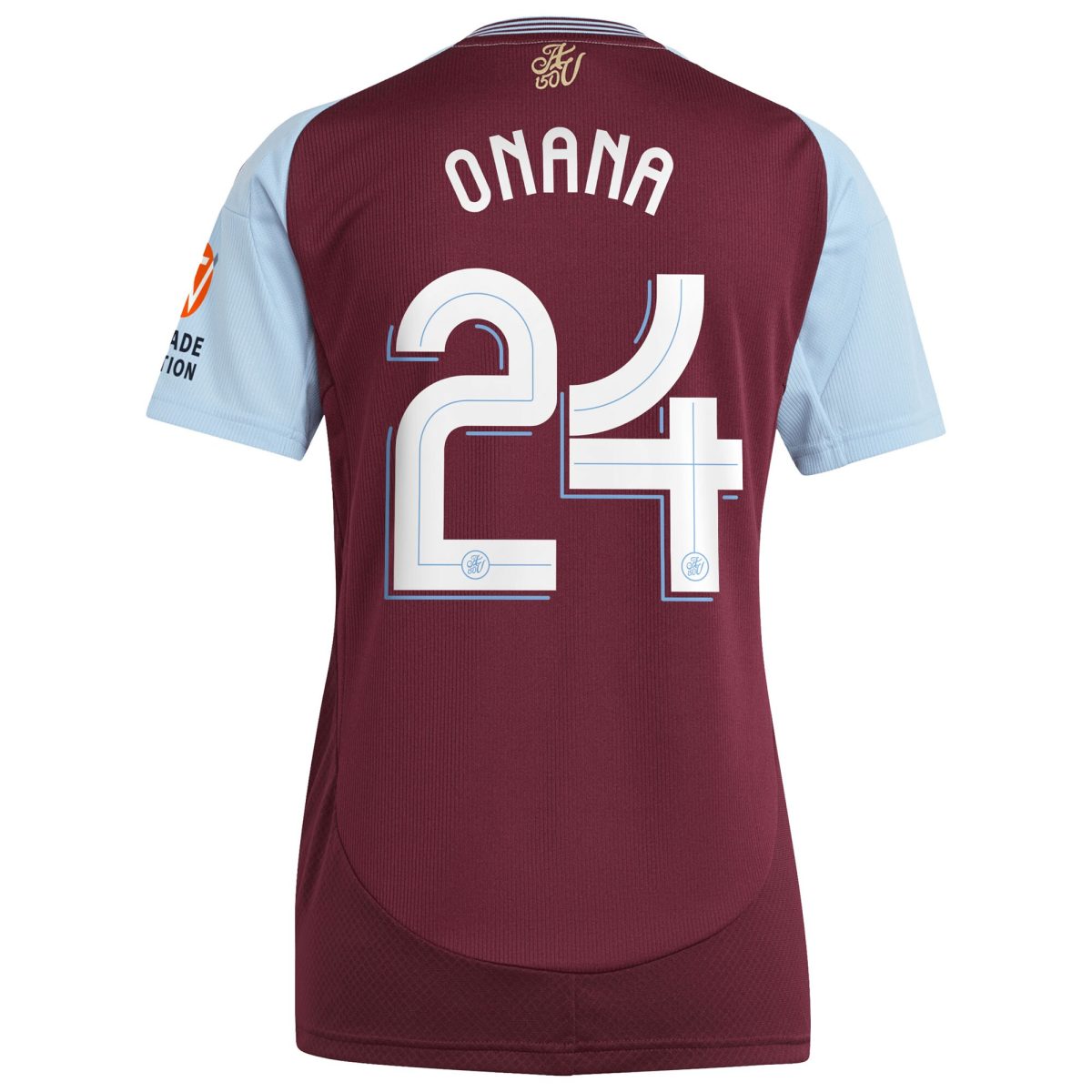 Explore the aston villa adidas home shirt 2024-25 – womens with onana 24 cup printing Collection of Aston Villa jerseys. Authentic, high-quality football shirts for every supporter, available worldwide.