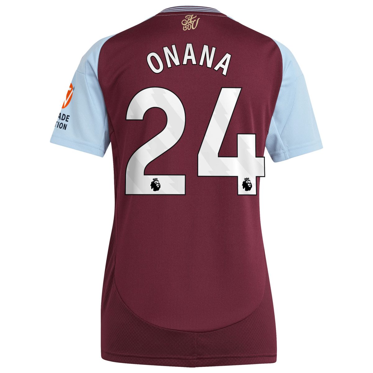 Explore the aston villa adidas home shirt 2024-25 – womens with onana 24 printing Collection of Aston Villa jerseys. Authentic, high-quality football shirts for every supporter, available worldwide.