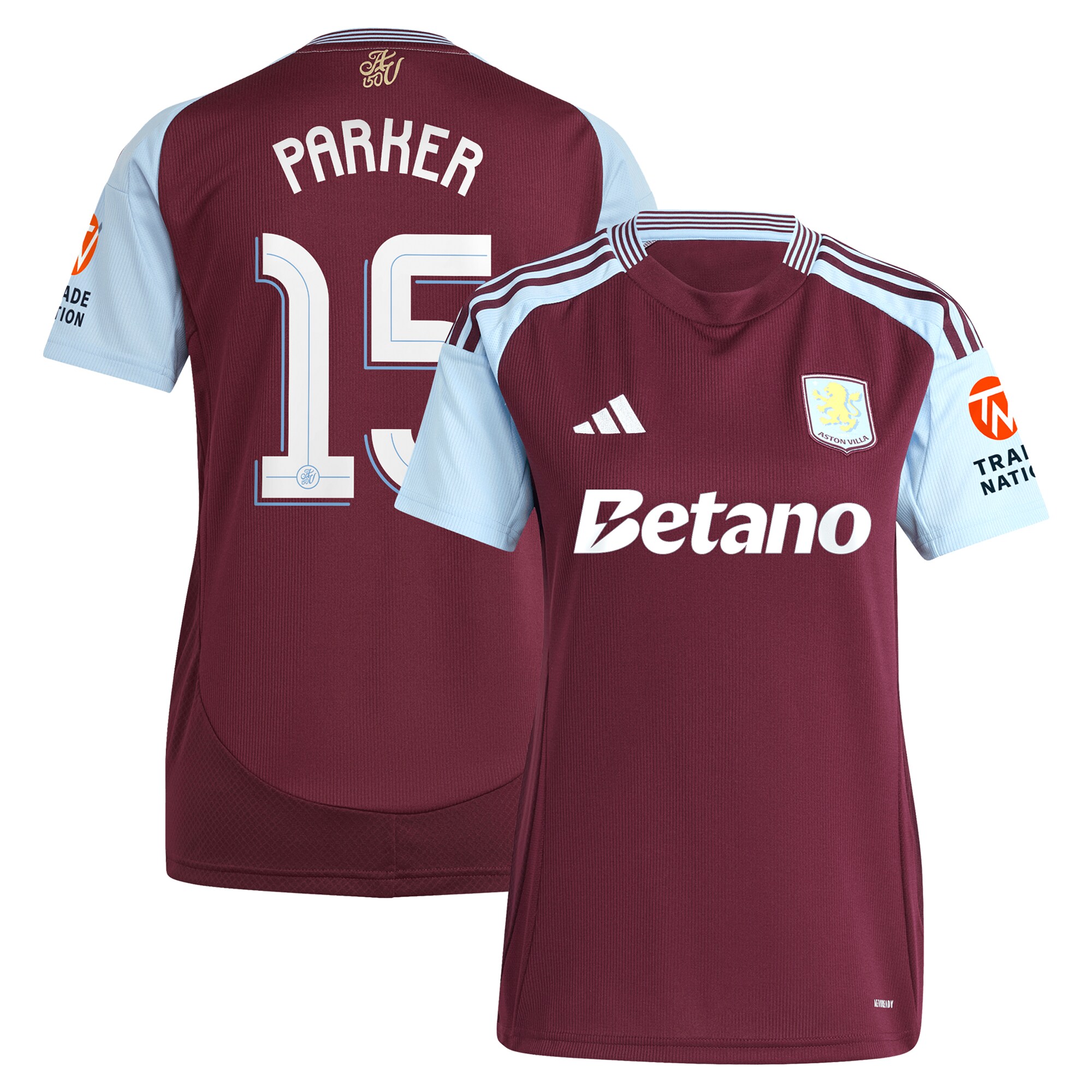 Explore the aston villa adidas home shirt 2024-25 – womens with parker 15 cup printing Collection of Aston Villa jerseys. Authentic, high-quality football shirts for every supporter, available worldwide.