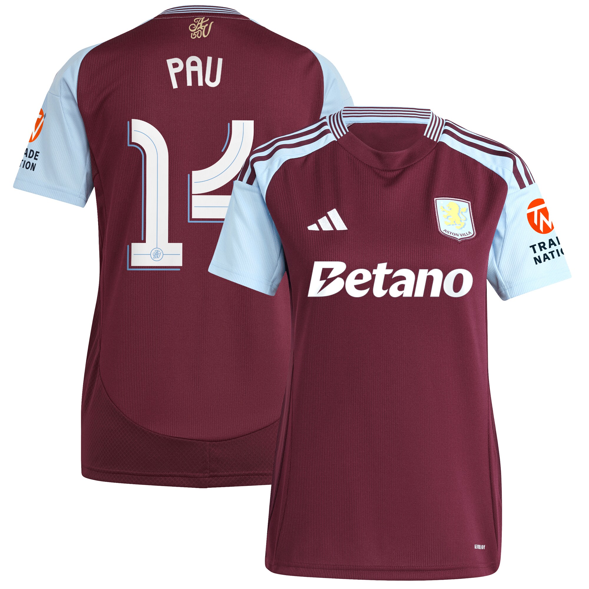Explore the aston villa adidas home shirt 2024-25 – womens with pau 14 cup printing Collection of Aston Villa jerseys. Authentic, high-quality football shirts for every supporter, available worldwide.