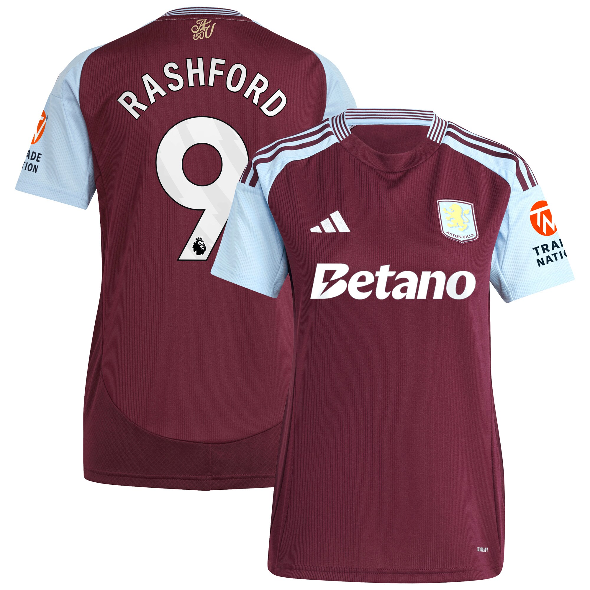 Explore the aston villa adidas home shirt 2024-25 – womens with rashford 9 printing Collection of Aston Villa jerseys. Authentic, high-quality football shirts for every supporter, available worldwide.