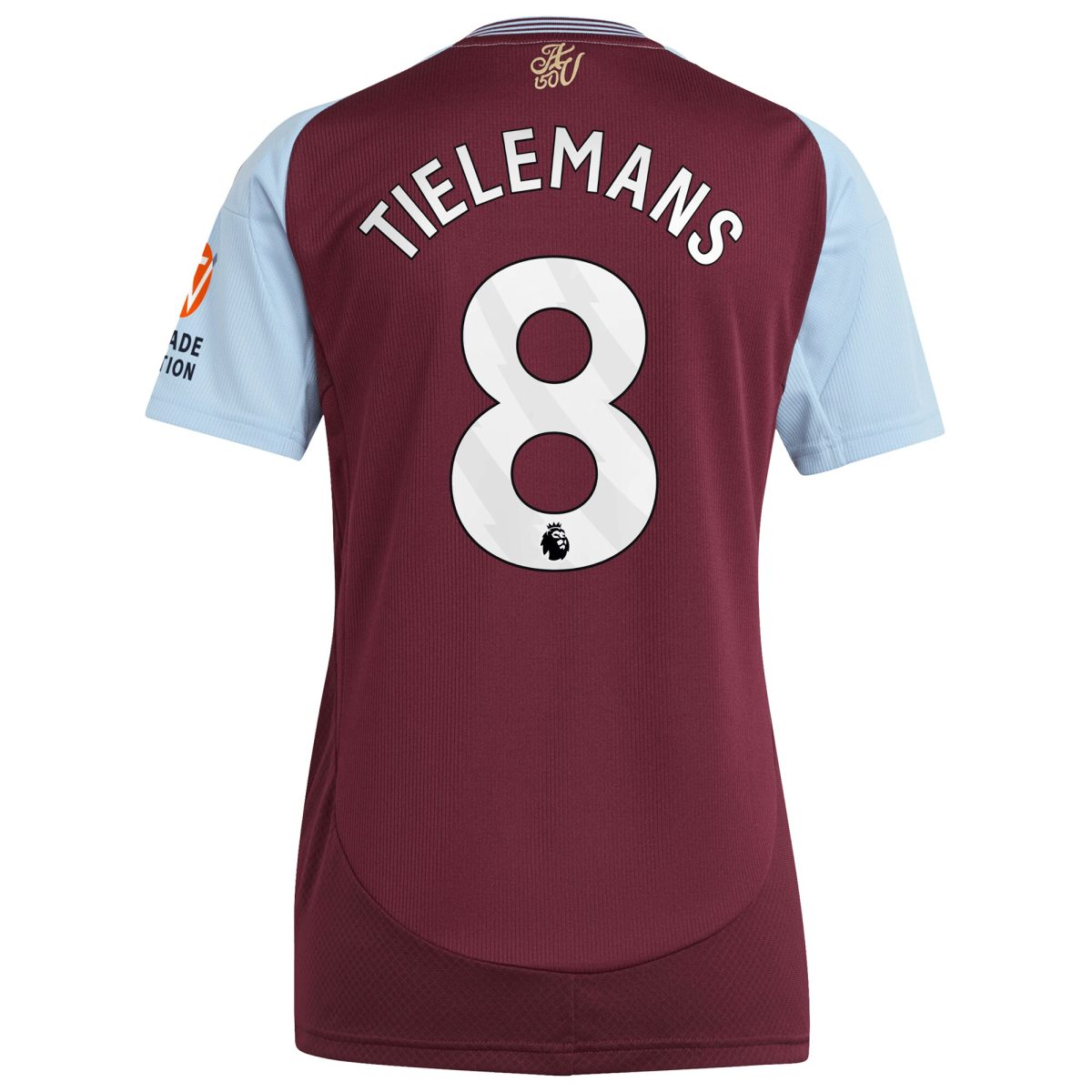 Explore the aston villa adidas home shirt 2024-25 – womens with tielemans 8 printing Collection of Aston Villa jerseys. Authentic, high-quality football shirts for every supporter, available worldwide.