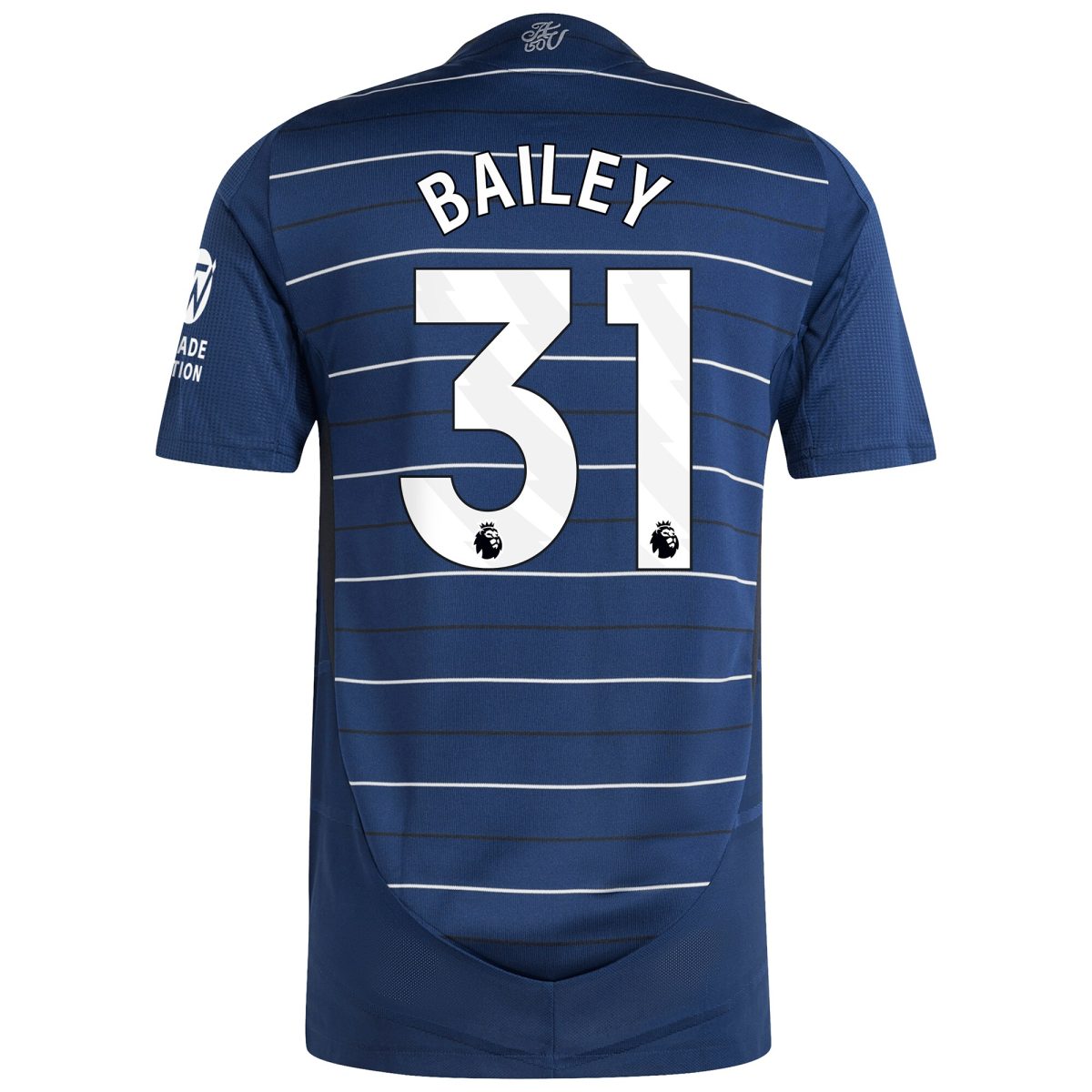Explore the aston villa adidas third authentic shirt 2024-25 with bailey 31 printing Collection of Aston Villa jerseys. Authentic, high-quality football shirts for every supporter, available worldwide.