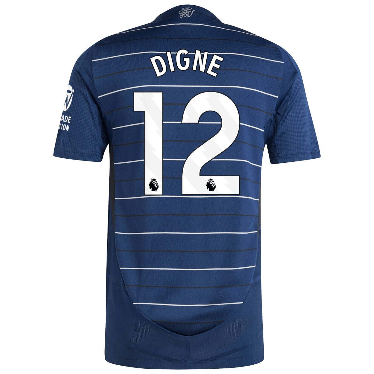 Explore the aston villa adidas third authentic shirt 2024-25 with digne 12 printing Collection of Aston Villa jerseys. Authentic, high-quality football shirts for every supporter, available worldwide.