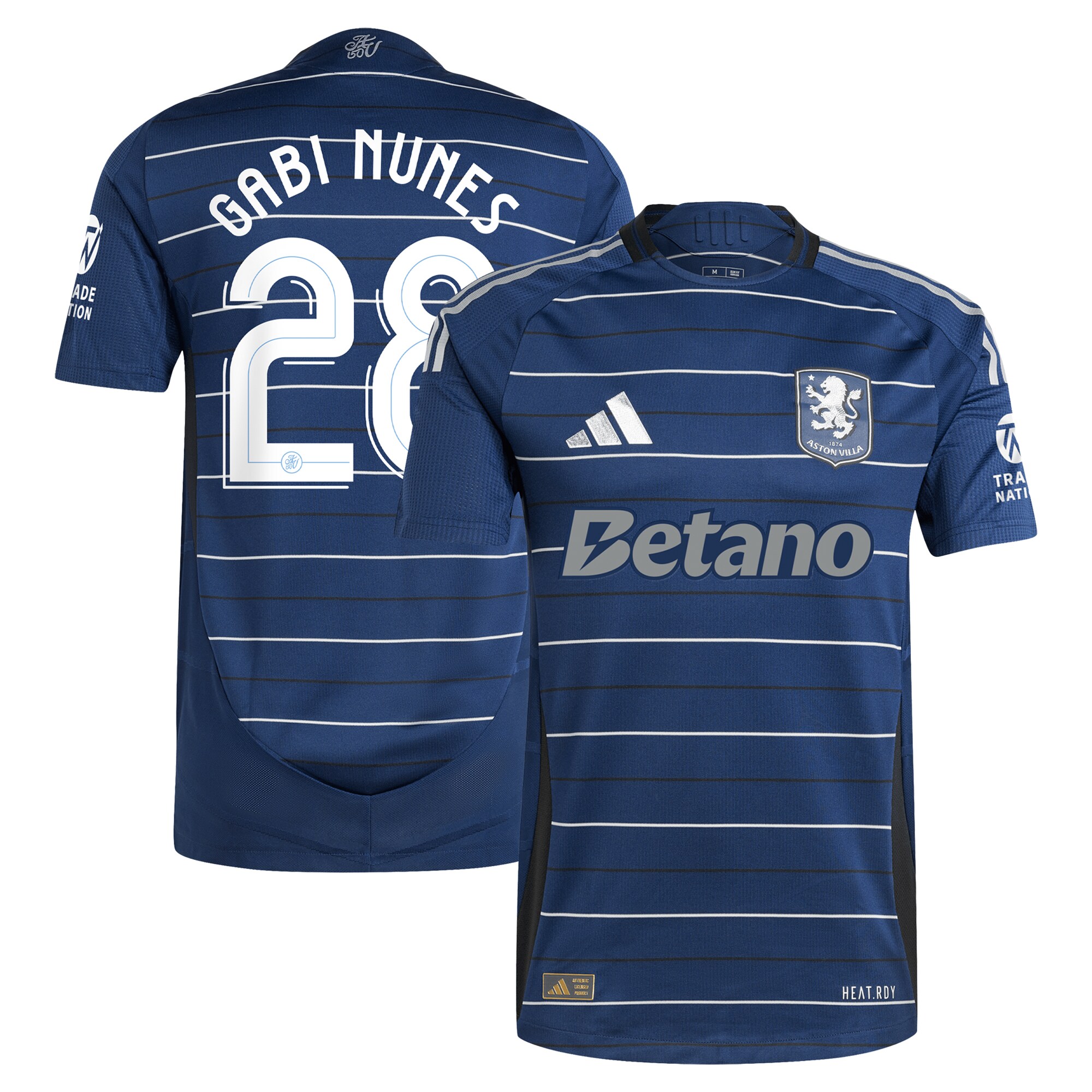 Explore the aston villa adidas third authentic shirt 2024-25 with gabi nunes 28 cup printing Collection of Aston Villa jerseys. Authentic, high-quality football shirts for every supporter, available worldwide.