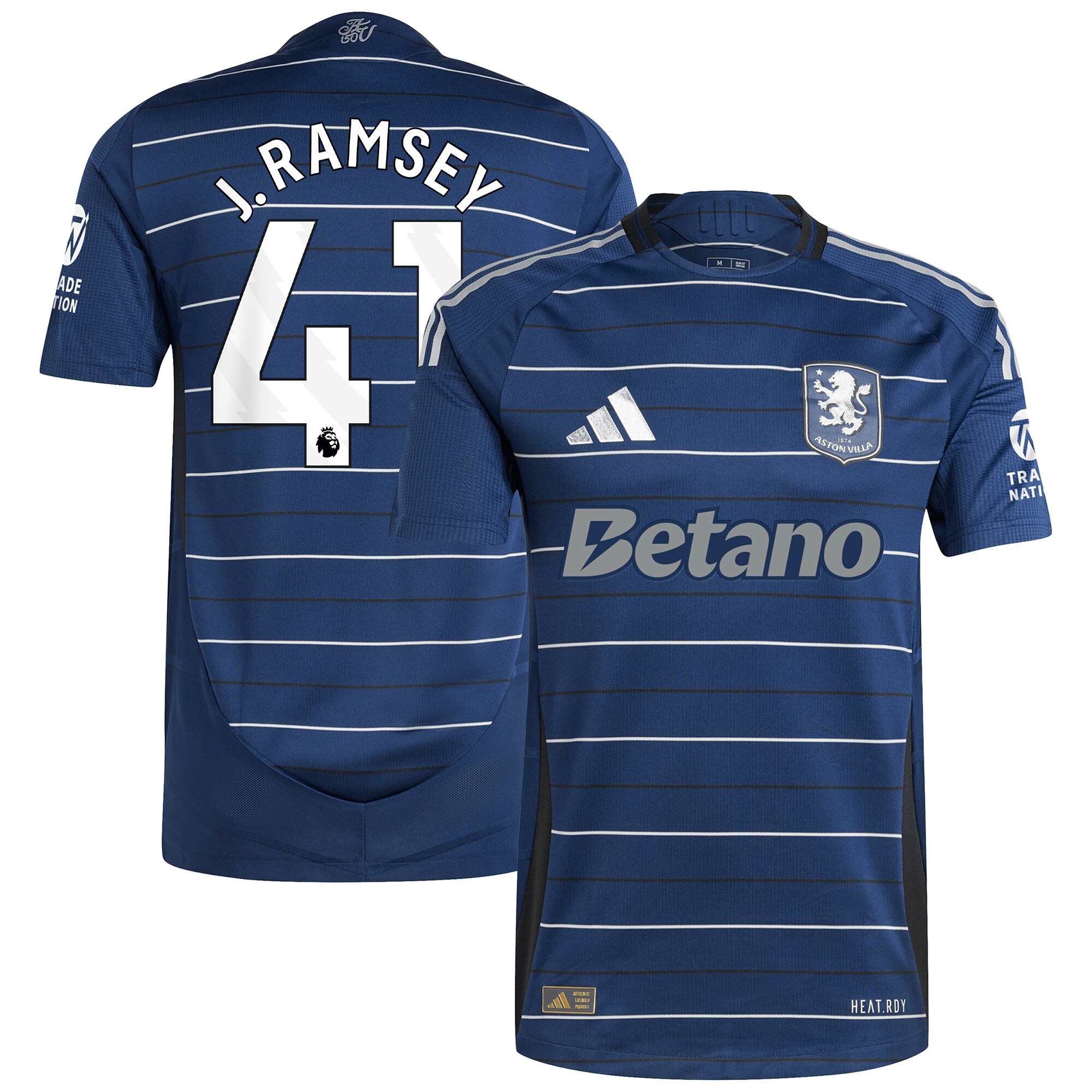 Explore the aston villa adidas third authentic shirt 2024-25 with j. ramsey 41 printing Collection of Aston Villa jerseys. Authentic, high-quality football shirts for every supporter, available worldwide.