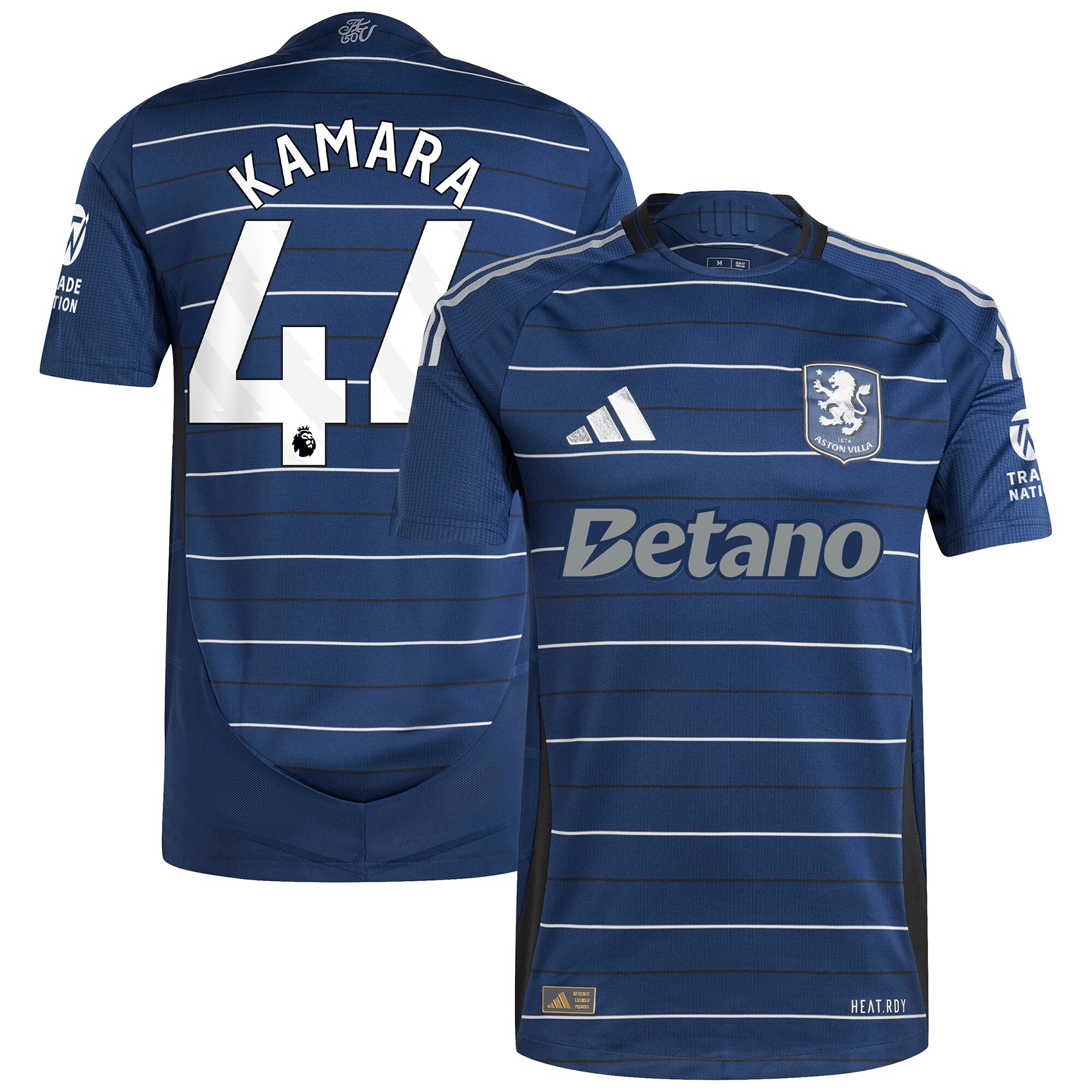 Explore the aston villa adidas third authentic shirt 2024-25 with kamara 44 printing Collection of Aston Villa jerseys. Authentic, high-quality football shirts for every supporter, available worldwide.
