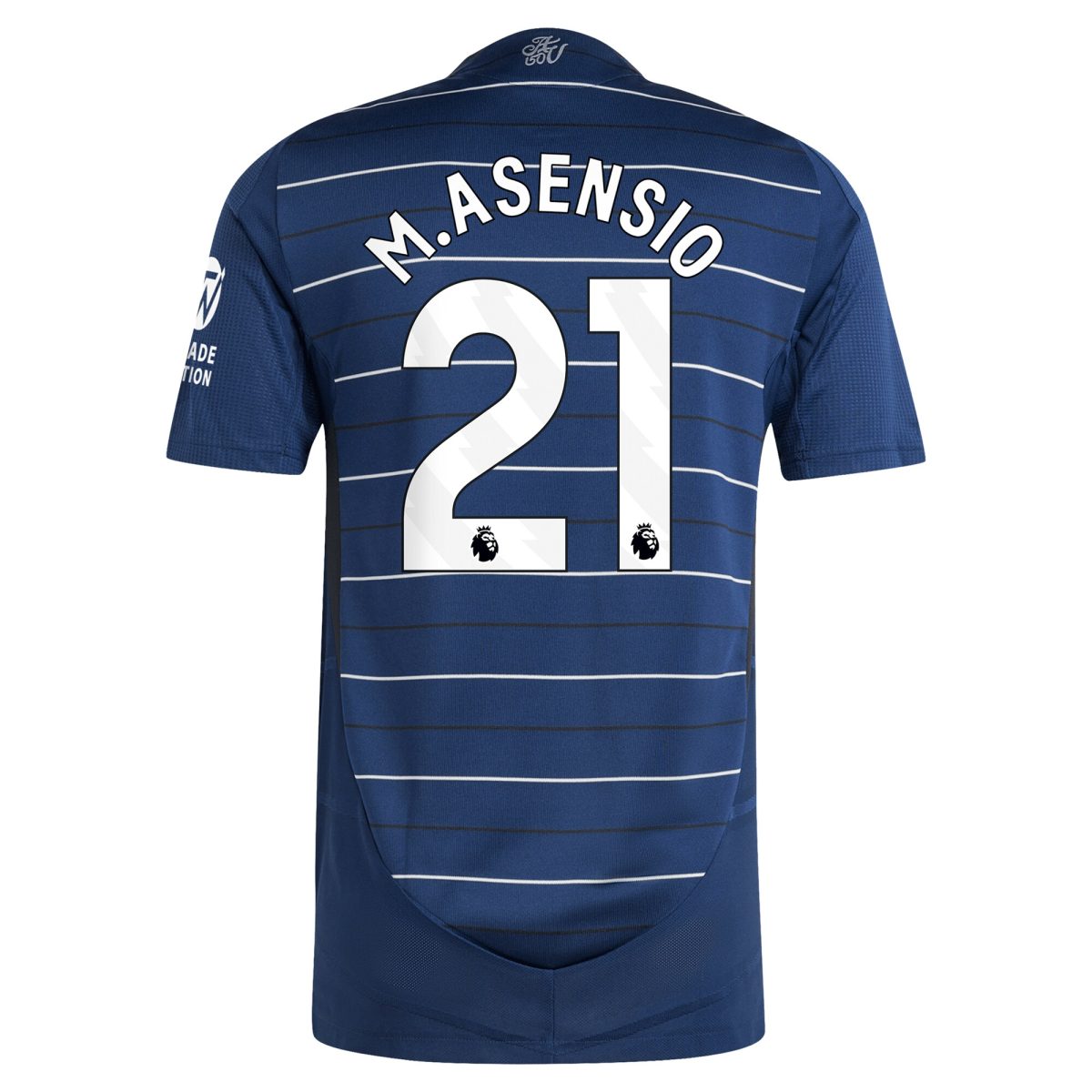 Explore the aston villa adidas third authentic shirt 2024-25 with m.asensio 21 printing Collection of Aston Villa jerseys. Authentic, high-quality football shirts for every supporter, available worldwide.