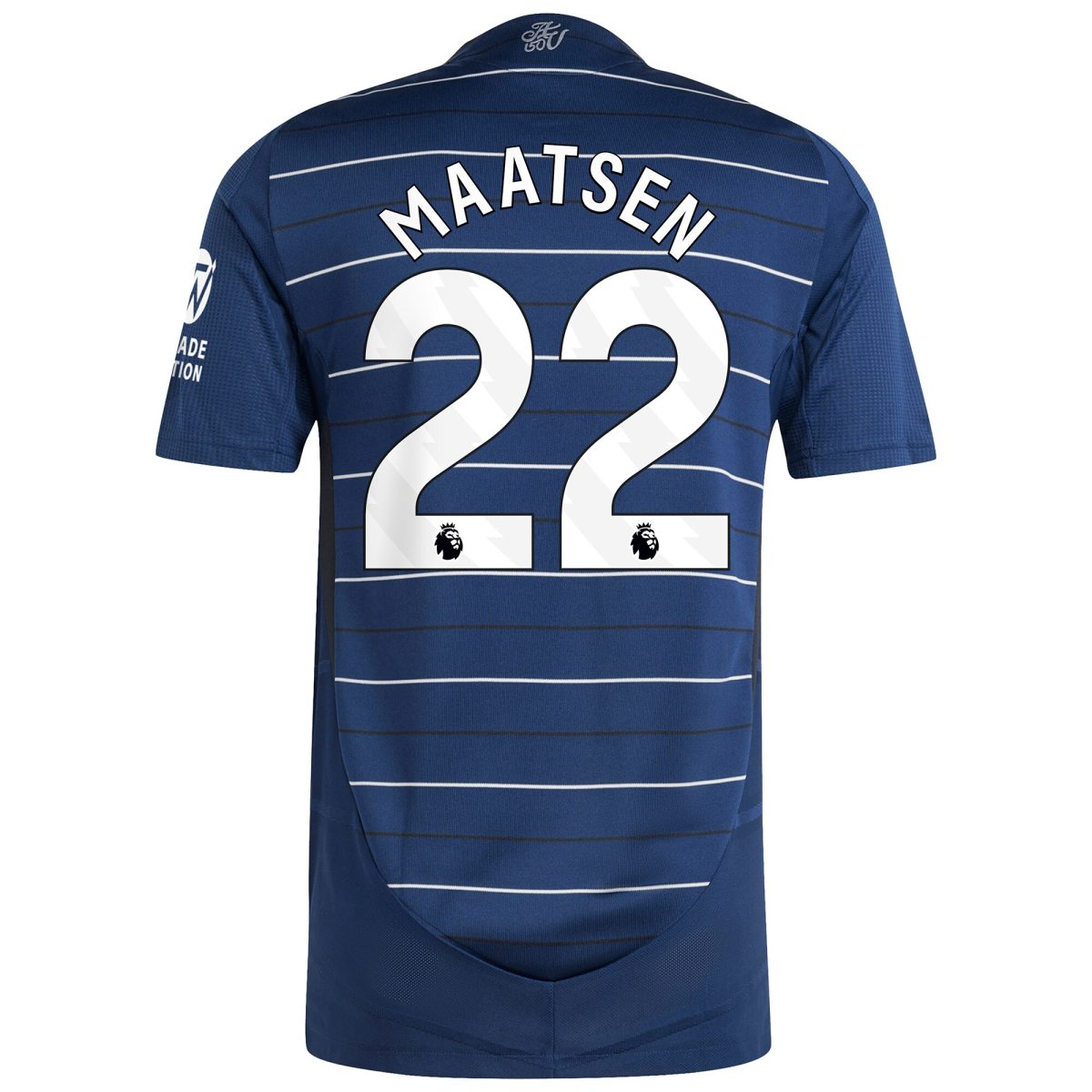 Explore the aston villa adidas third authentic shirt 2024-25 with maatsen 22 printing Collection of Aston Villa jerseys. Authentic, high-quality football shirts for every supporter, available worldwide.
