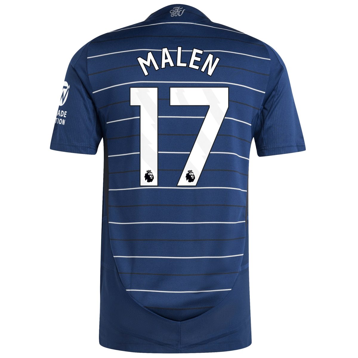 Explore the aston villa adidas third authentic shirt 2024-25 with malen 17 printing Collection of Aston Villa jerseys. Authentic, high-quality football shirts for every supporter, available worldwide.