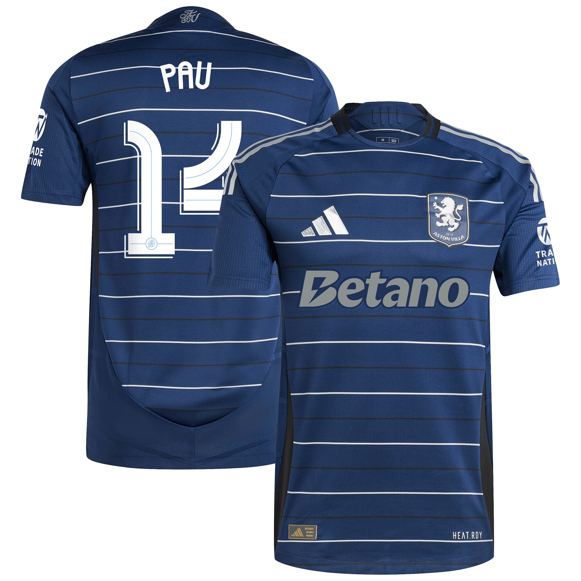 Explore the aston villa adidas third authentic shirt 2024-25 with pau 14 cup printing Collection of Aston Villa jerseys. Authentic, high-quality football shirts for every supporter, available worldwide.