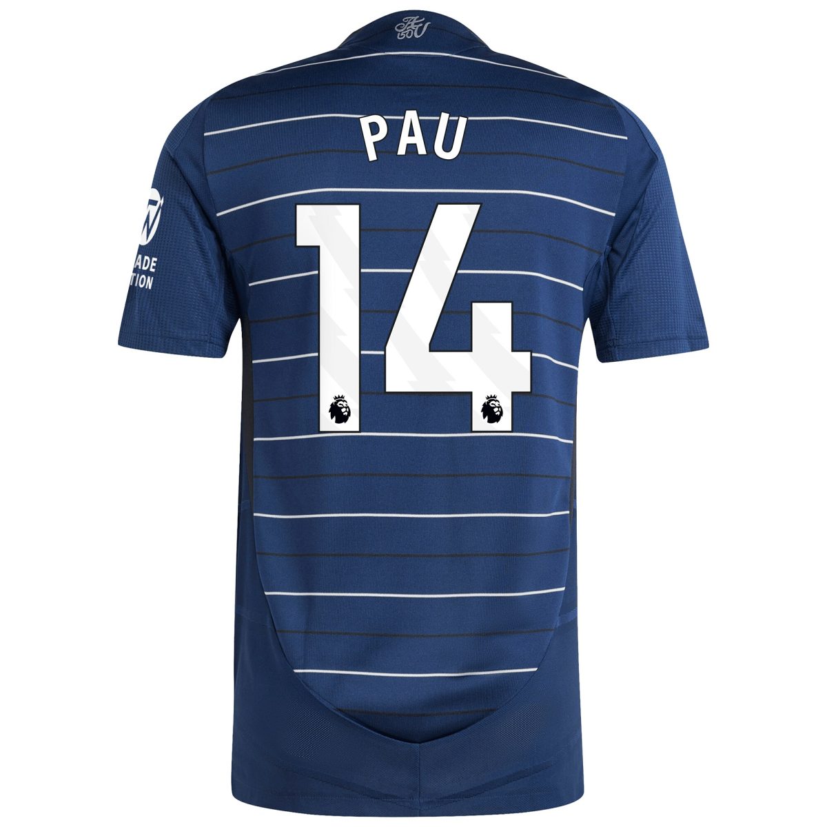 Explore the aston villa adidas third authentic shirt 2024-25 with pau 14 printing Collection of Aston Villa jerseys. Authentic, high-quality football shirts for every supporter, available worldwide.