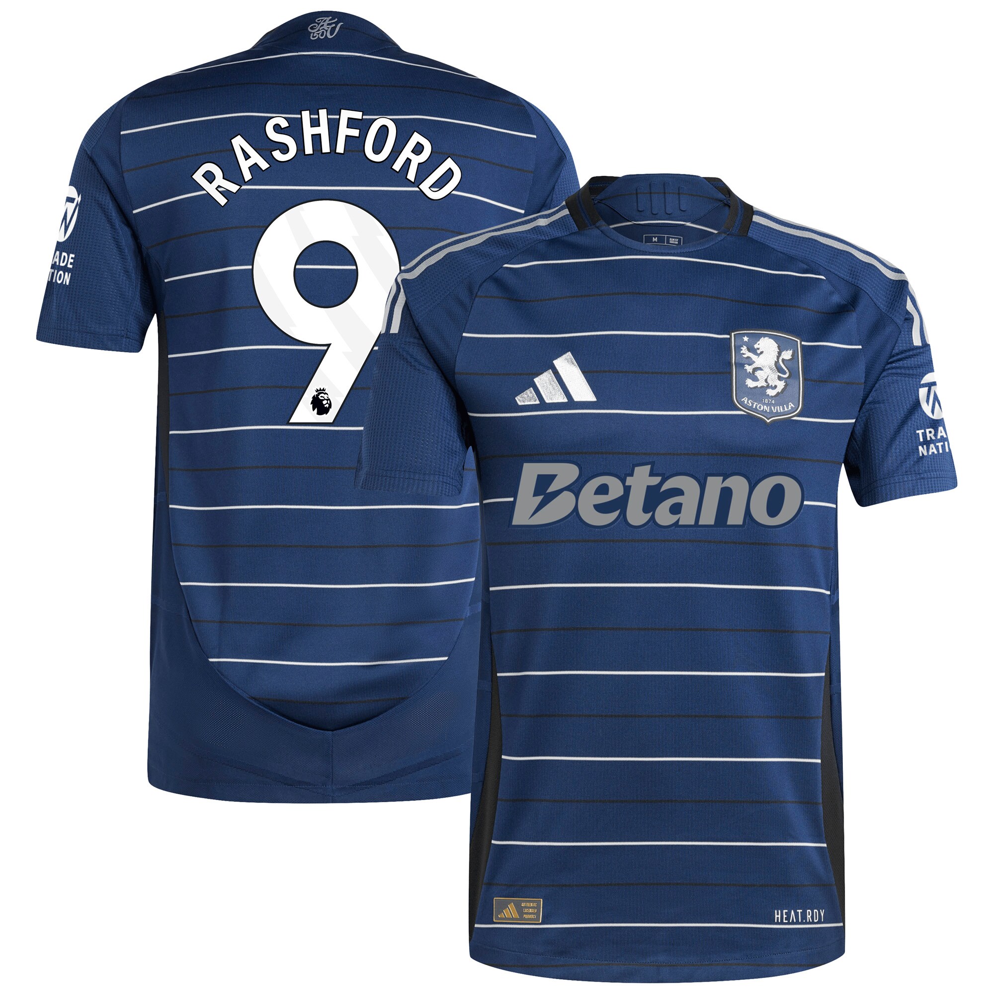 Explore the aston villa adidas third authentic shirt 2024-25 with rashford 9 printing Collection of Aston Villa jerseys. Authentic, high-quality football shirts for every supporter, available worldwide.