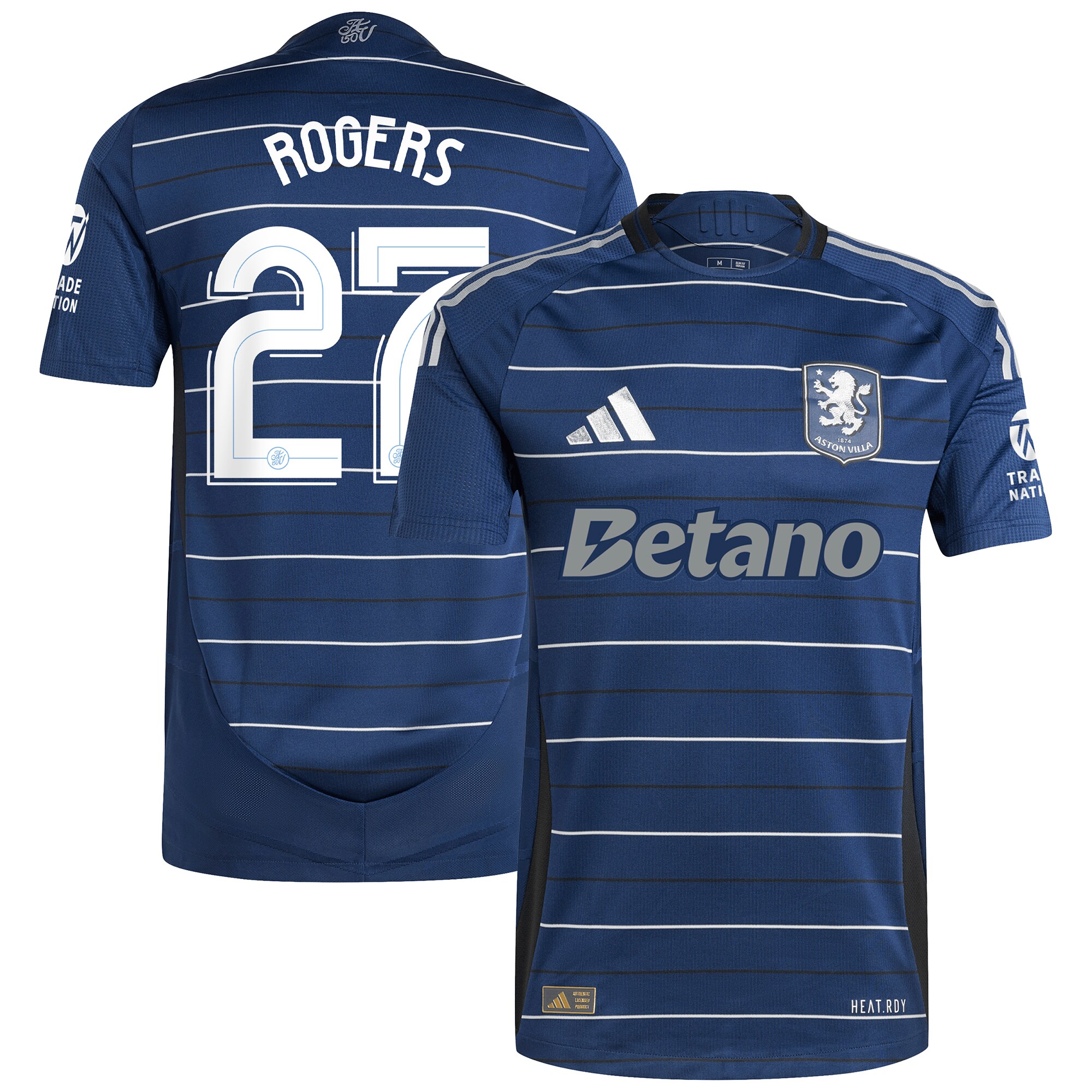 Explore the aston villa adidas third authentic shirt 2024-25 with rogers 27 cup printing Collection of Aston Villa jerseys. Authentic, high-quality football shirts for every supporter, available worldwide.