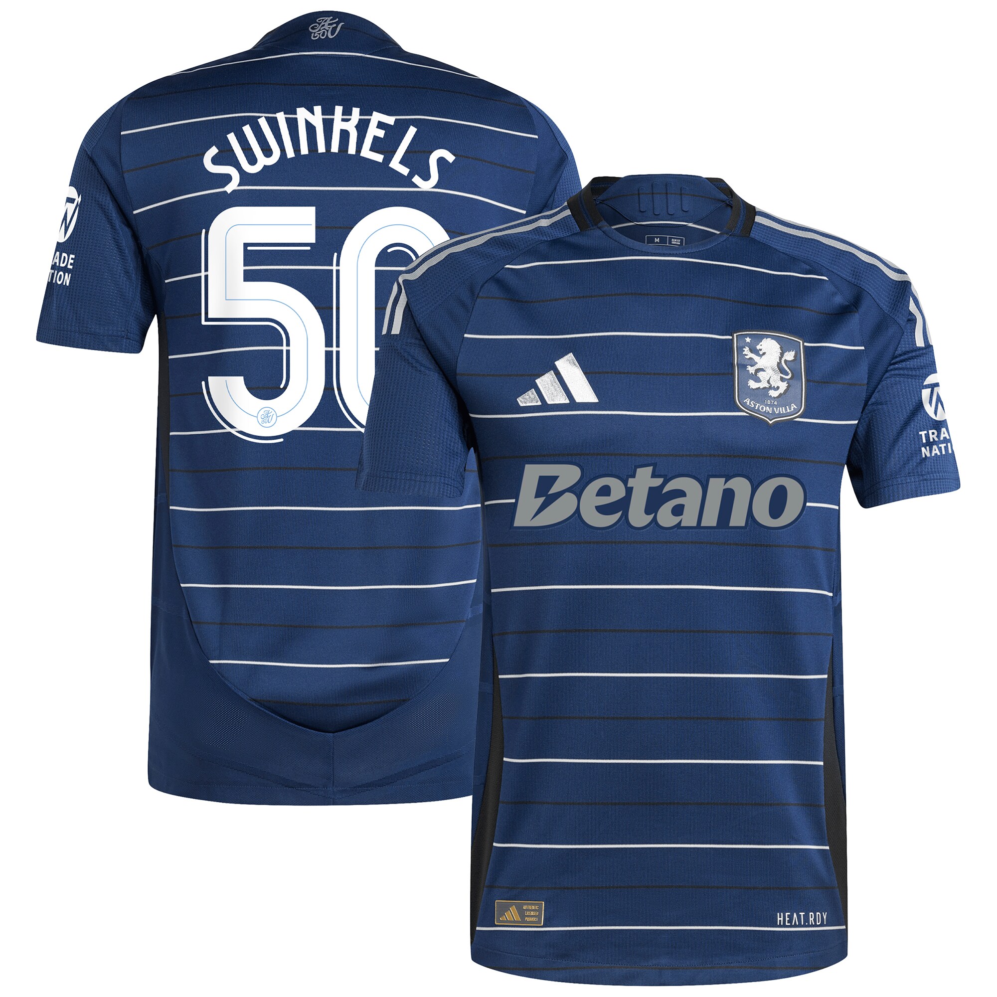 Explore the aston villa adidas third authentic shirt 2024-25 with swinkels 50 cup printing Collection of Aston Villa jerseys. Authentic, high-quality football shirts for every supporter, available worldwide.