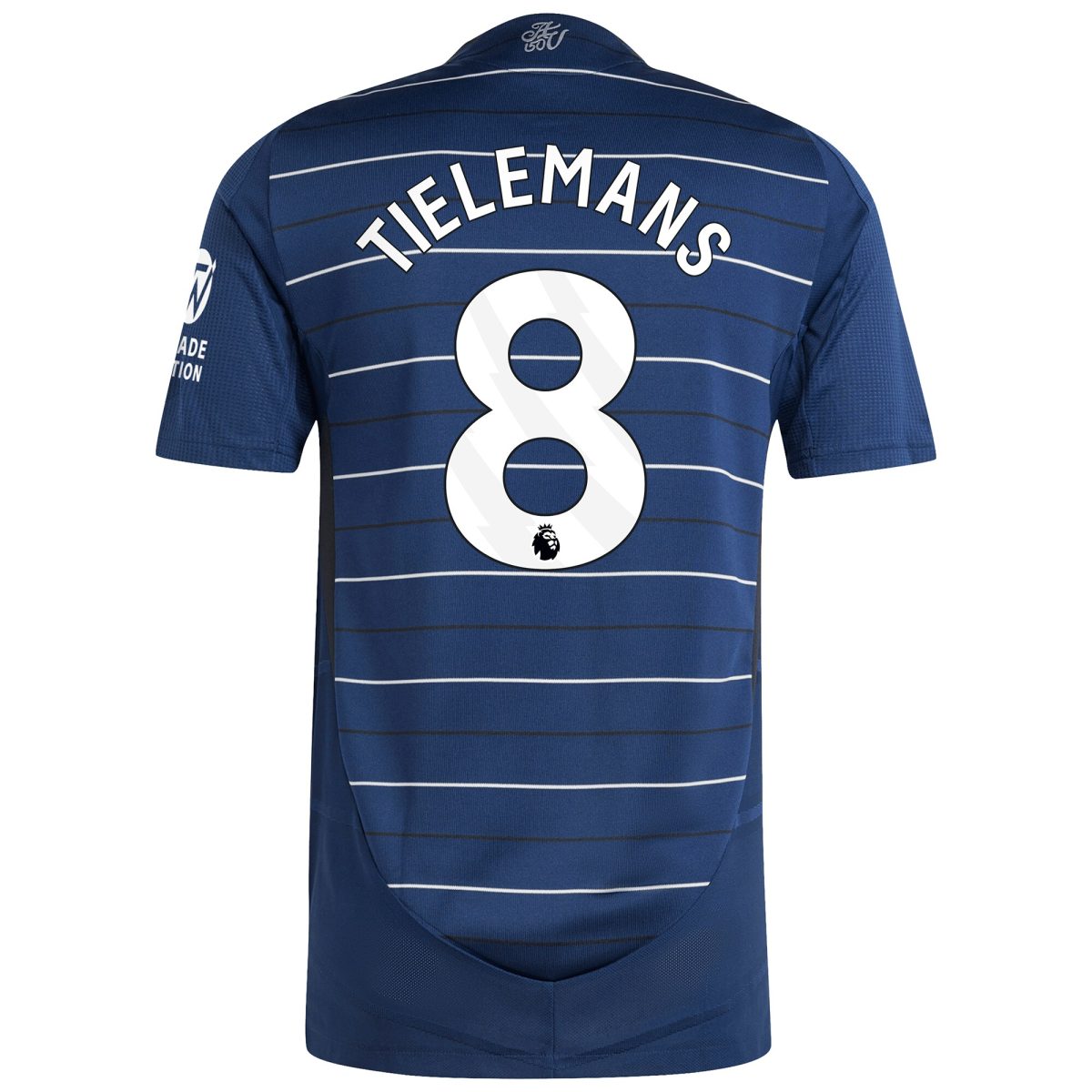 Explore the aston villa adidas third authentic shirt 2024-25 with tielemans 8 printing Collection of Aston Villa jerseys. Authentic, high-quality football shirts for every supporter, available worldwide.