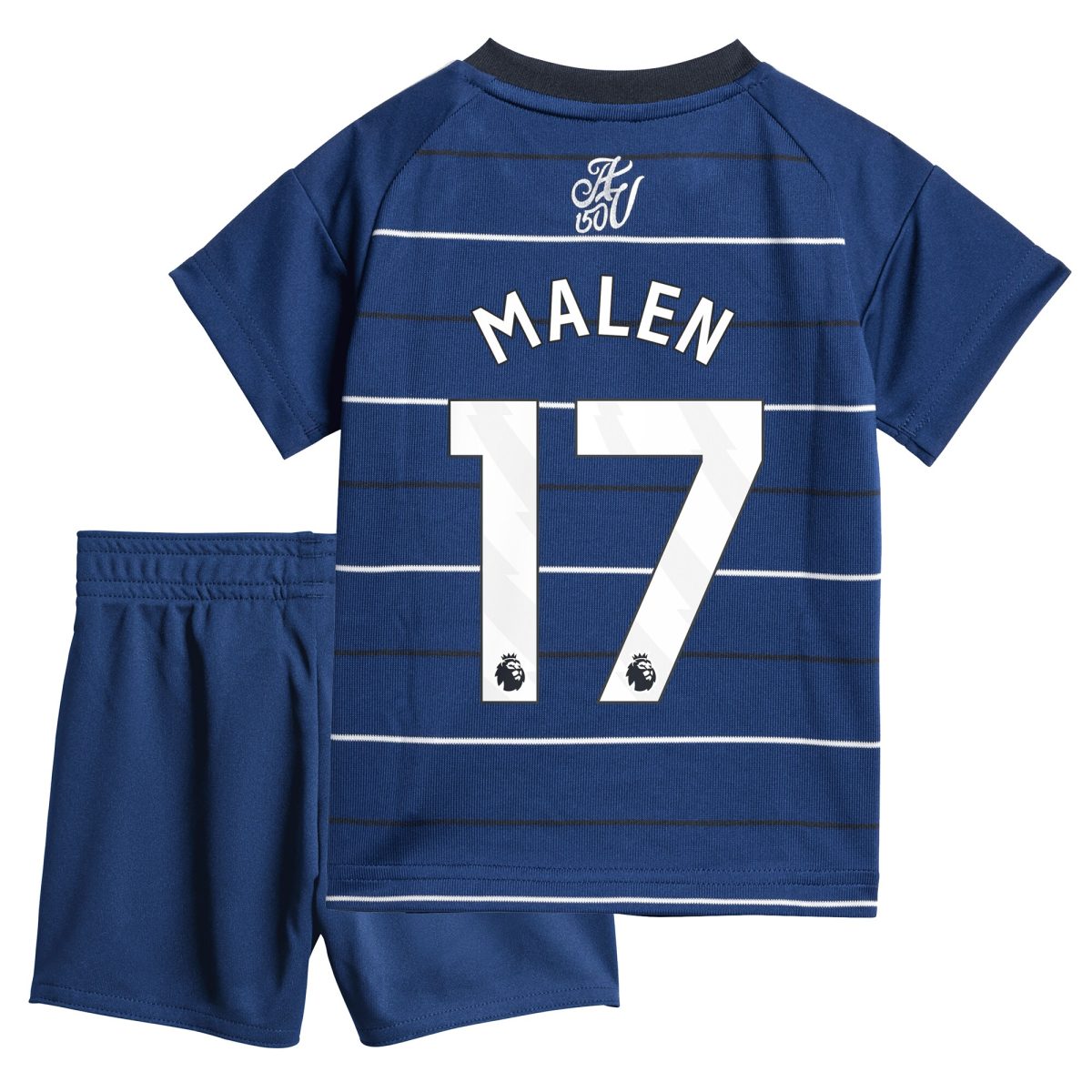 Explore the aston villa adidas third baby kit 2024-25 with malen 17 printing Collection of Aston Villa jerseys. Authentic, high-quality football shirts for every supporter, available worldwide.