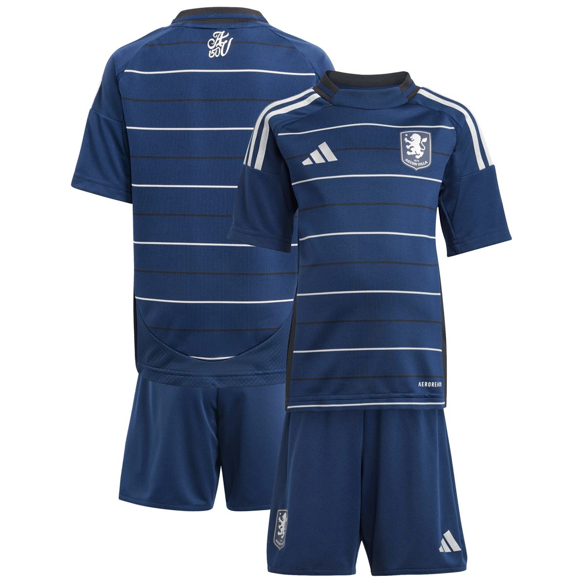 Explore the aston villa adidas third mini kit 2024-25 Collection of Aston Villa jerseys. Authentic, high-quality football shirts for every supporter, available worldwide.