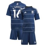 Explore the aston villa adidas third minikit 2024-25 with a.garcía 16 printing Collection of Aston Villa jerseys. Authentic, high-quality football shirts for every supporter, available worldwide.