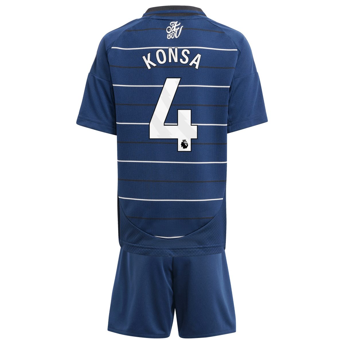 Explore the aston villa adidas third minikit 2024-25 with konsa 4 printing Collection of Aston Villa jerseys. Authentic, high-quality football shirts for every supporter, available worldwide.