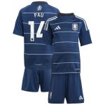 Explore the aston villa adidas third minikit 2024-25 with pau 14 printing Collection of Aston Villa jerseys. Authentic, high-quality football shirts for every supporter, available worldwide.