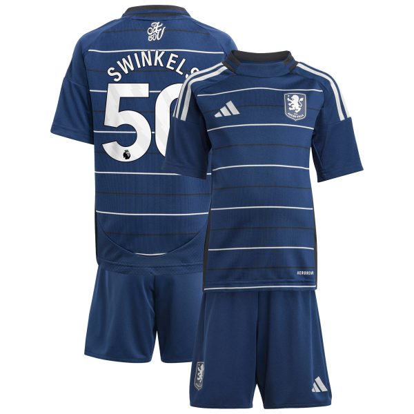 Explore the aston villa adidas third minikit 2024-25 with swinkels 50 printing Collection of Aston Villa jerseys. Authentic, high-quality football shirts for every supporter, available worldwide.