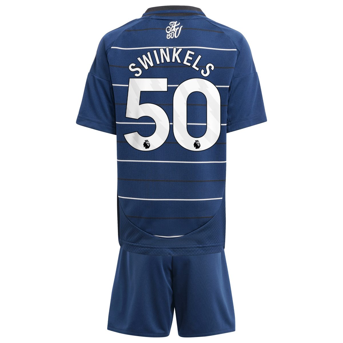 Explore the aston villa adidas third minikit 2024-25 with swinkels 50 printing Collection of Aston Villa jerseys. Authentic, high-quality football shirts for every supporter, available worldwide.
