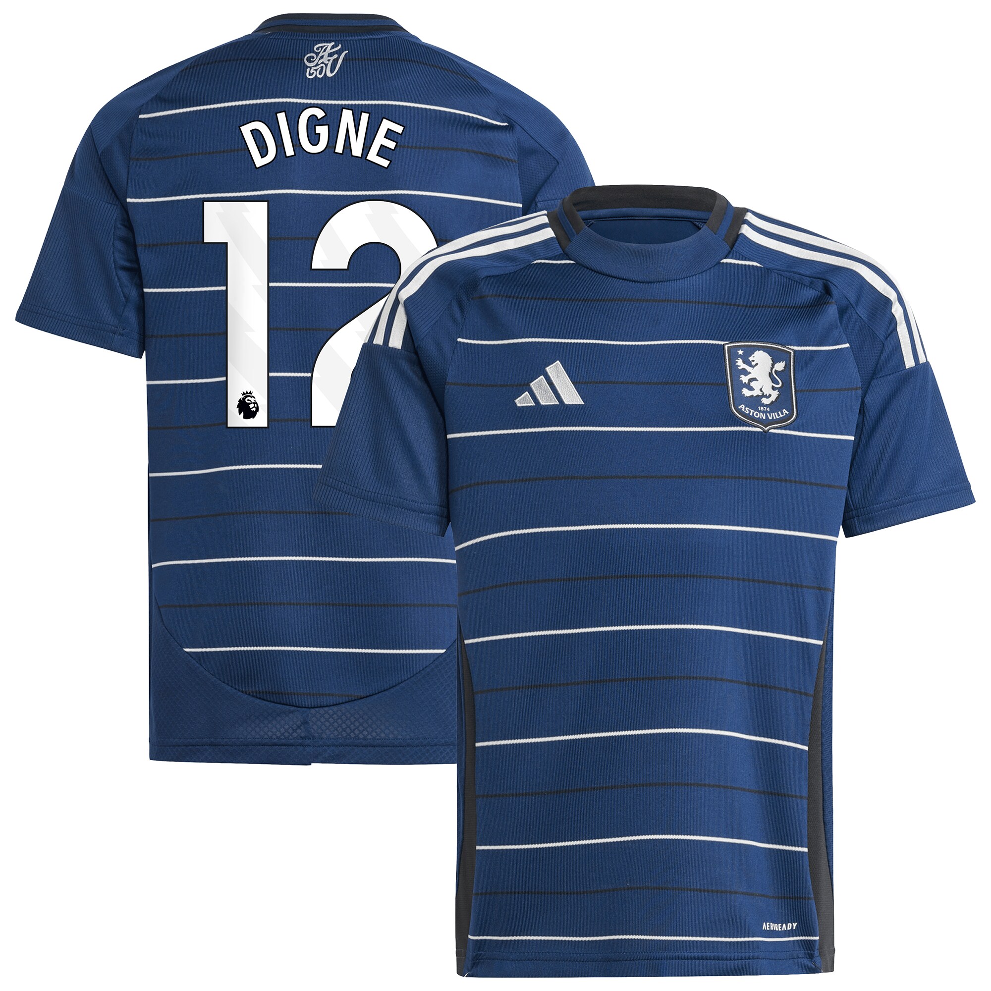 Explore the aston villa adidas third shirt 2024-25 – kids with digne 12 printing Collection of Aston Villa jerseys. Authentic, high-quality football shirts for every supporter, available worldwide.
