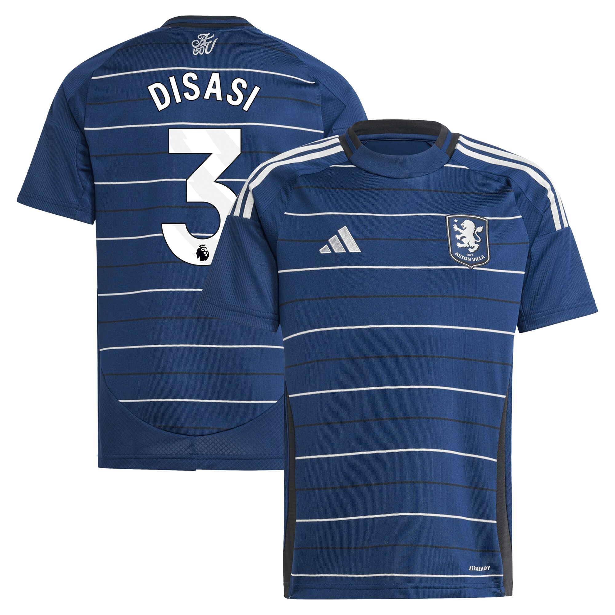 Explore the aston villa adidas third shirt 2024-25 – kids with disasi 3 printing Collection of Aston Villa jerseys. Authentic, high-quality football shirts for every supporter, available worldwide.